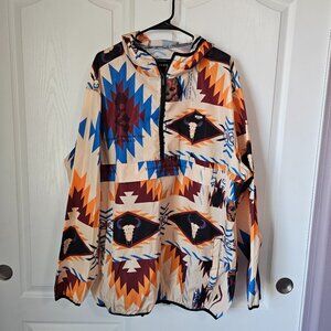 Reason Multicolor Aztec Geometric Jacket Size 3XL